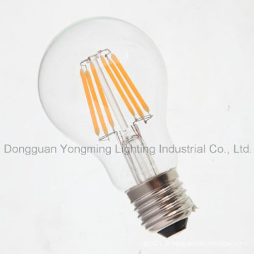 A60 5.5W E27 Haute qualité Clear LED Filamentb Bulb avec CE RoHS